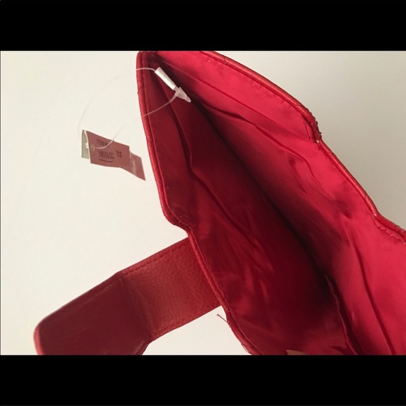 IPad Quilted Red Case / Sleeve With Crystals By Charming Charlie New With Tag - Picture 5 of 6